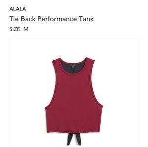 Alana - Tie back performance tank